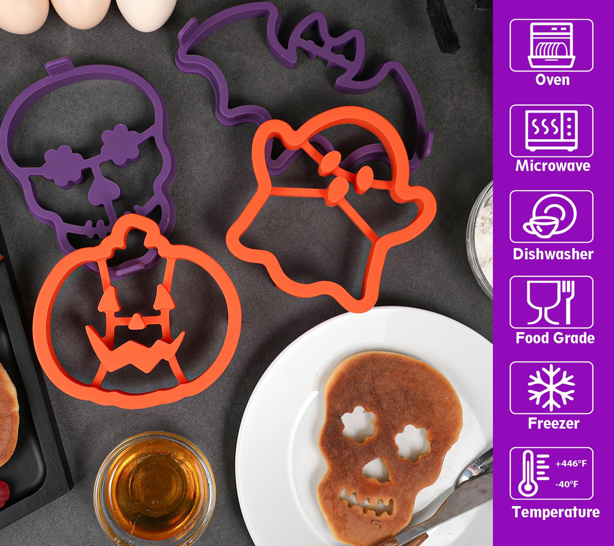 🎃 Halloween Silicone Pancake Mold