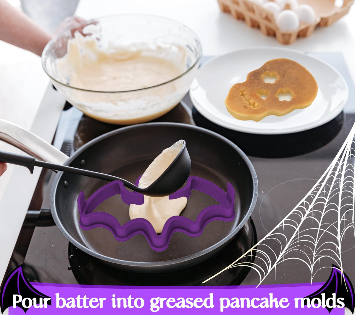 🎃 Halloween Silicone Pancake Mold