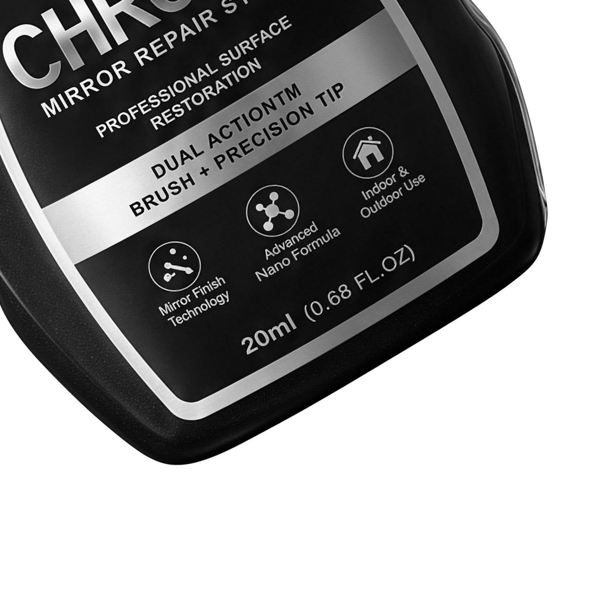 Chrome Repair Touch-Up Pen for Metallic Surfaces, Silver Plating Repair Liquid for Car Wheel Rims and Door Handles