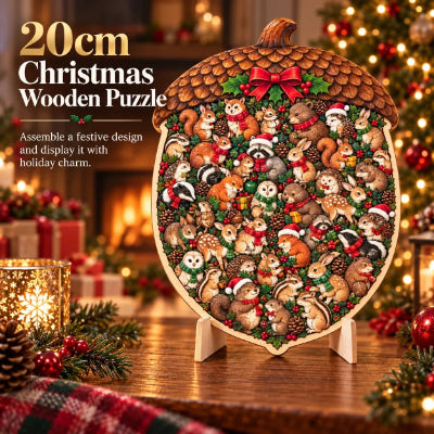 ⏳ Last Day 49% OFF – 🎄 Christmas Wooden Puzzle with Stand | Designs to Build & Display 🧩