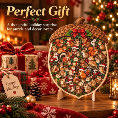 ⏳ Last Day 49% OFF – 🎄 Christmas Wooden Puzzle with Stand | Designs to Build & Display 🧩