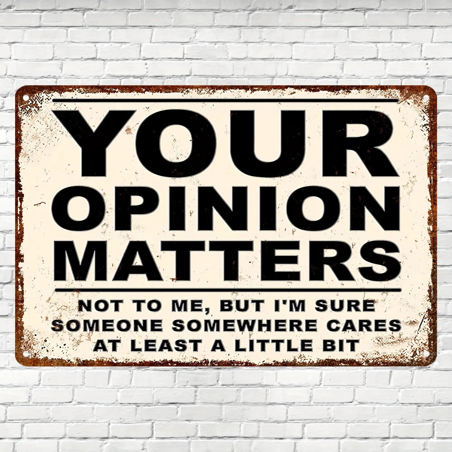Sarcastic Metal Vintage Aluminum Signs