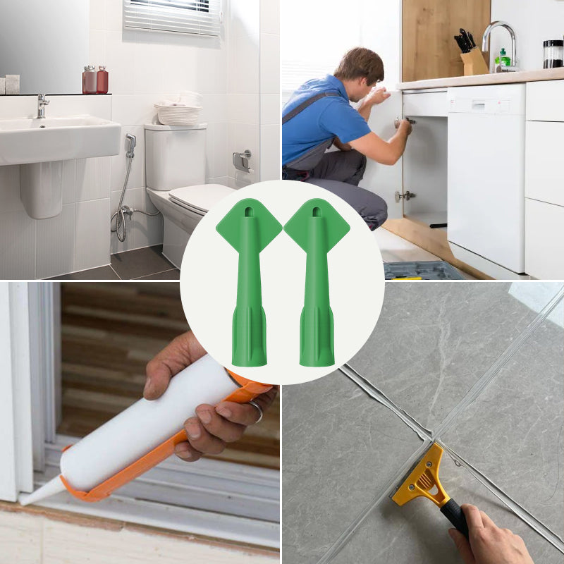 Grout Nozzle with Integrated Trimming Blade
