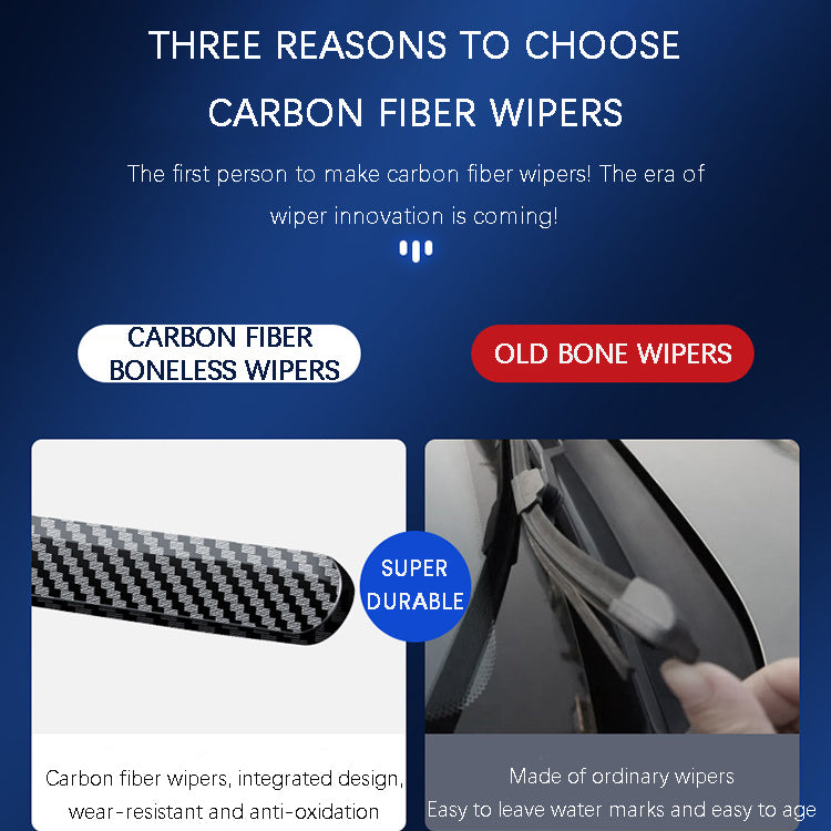❄🎄New Year's Special 2025⛄🔔 Carbon Fiber Boneless Silent Windshield Wipers