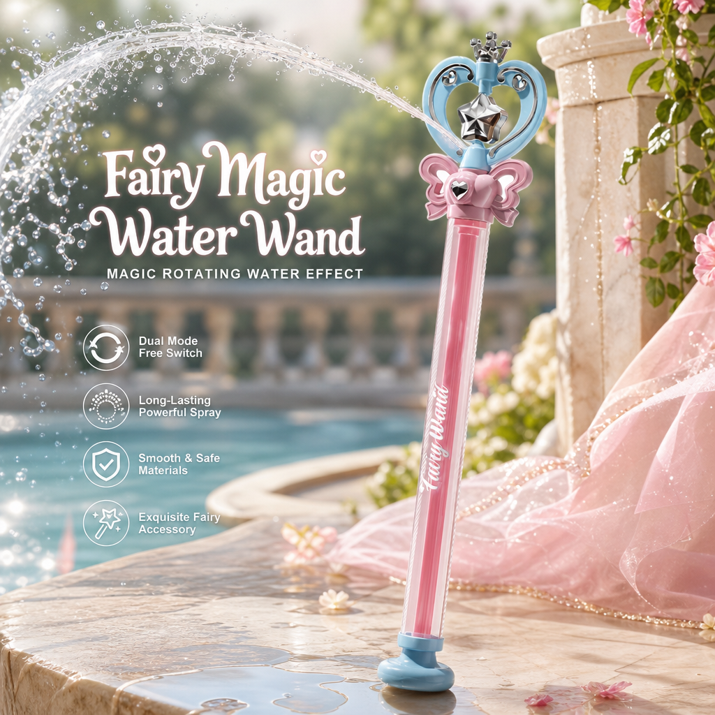 Fairy Wand Water Gun Children's Pull-Out Spiral Water Play Toy Gift