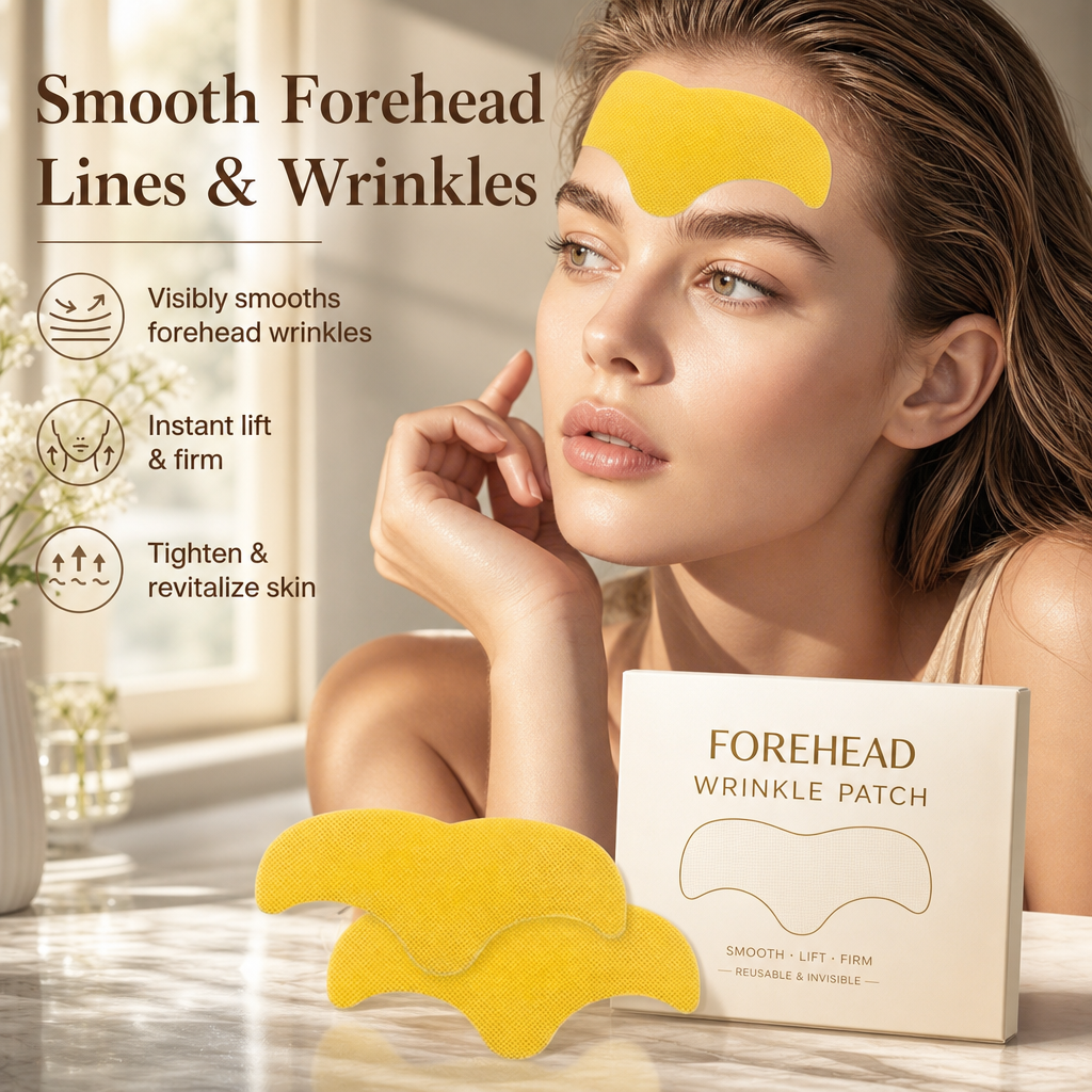 Bye-Bye Frown Lines! Hydrogel Forehead Lifting & Wrinkle Smoothing Patches