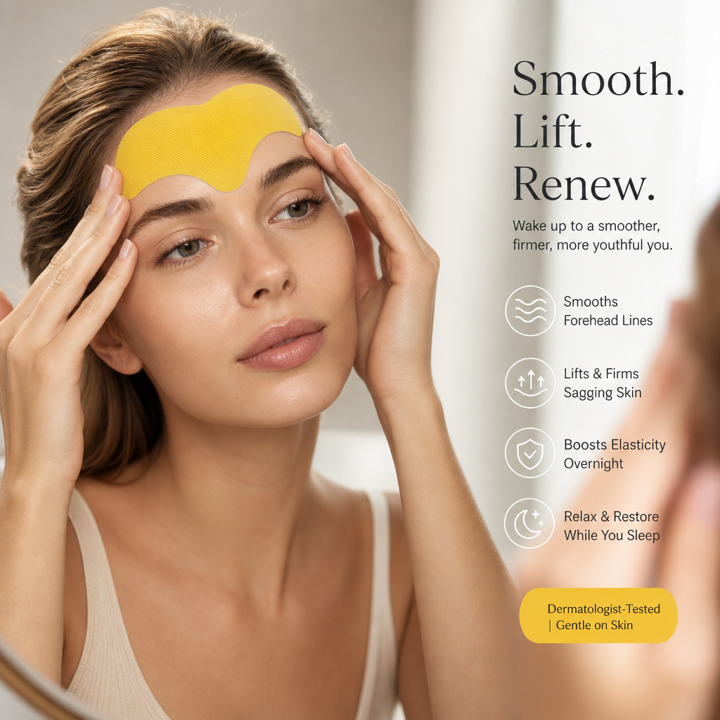 Bye-Bye Frown Lines! Hydrogel Forehead Lifting & Wrinkle Smoothing Patches