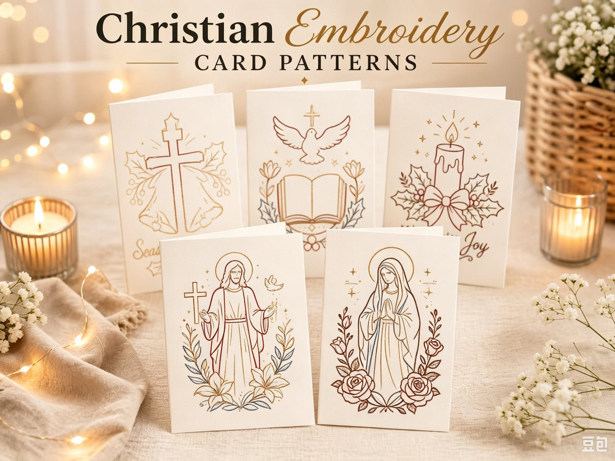 🌲Christmas Hand Embroidery Card DIY Kit | Stitch Your Way Into the Christmas Spirit ✨ 🎁