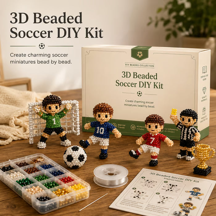 ⚽✨3D Beaded Soccer DIY Kit