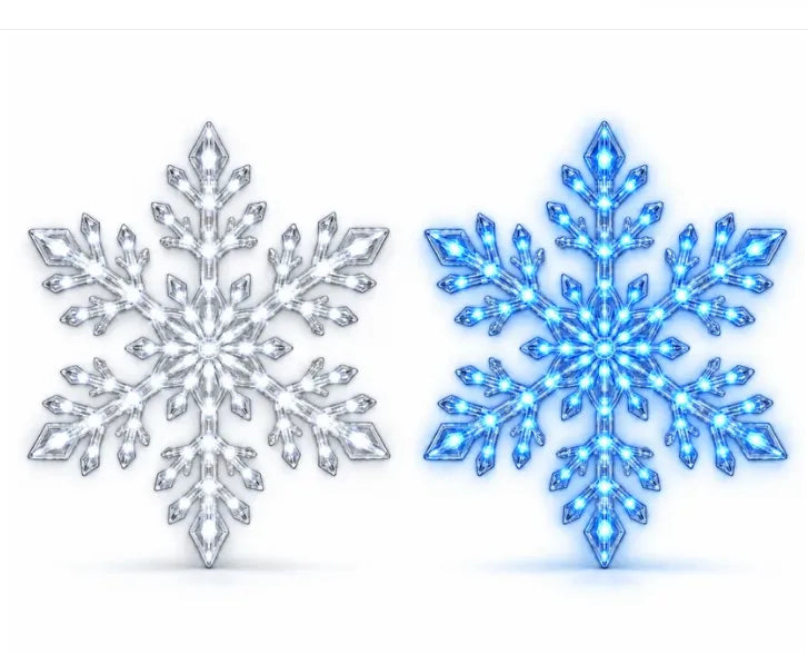 ⏳ Last Day 40% OFF – ❄️ LED Snowflake Wall Lights ✨