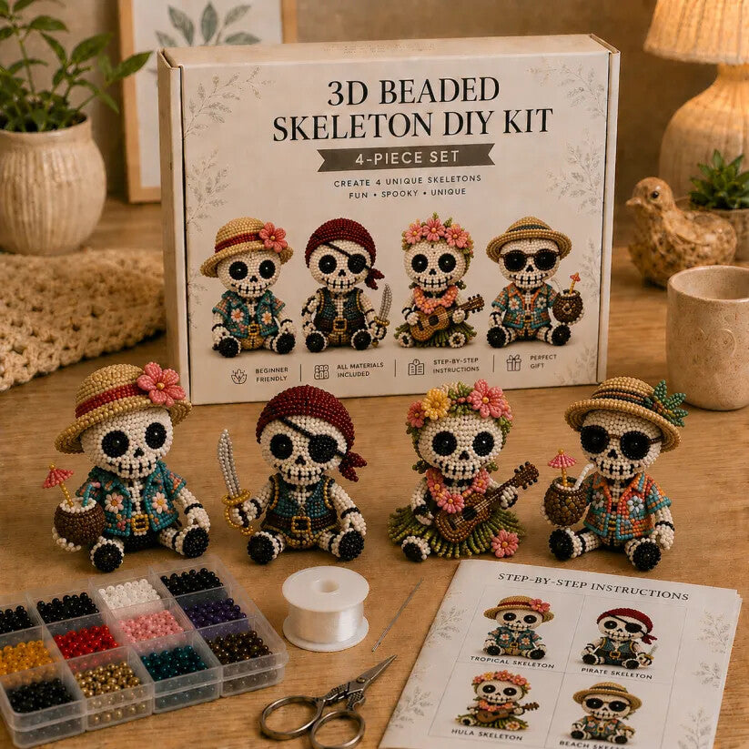 🔥Last Day 50% OFF 💀 3D Beaded Skeleton DIY Kit