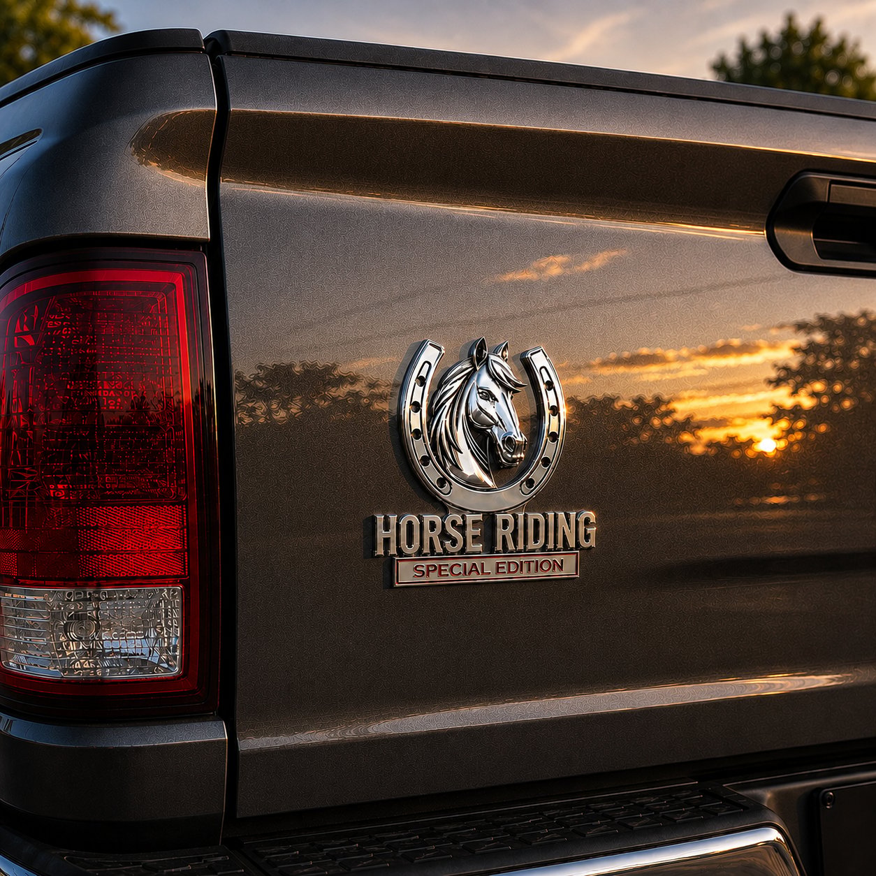 🐎 Horse Riding Special Edition 3D Chrome Metal Car Emblem