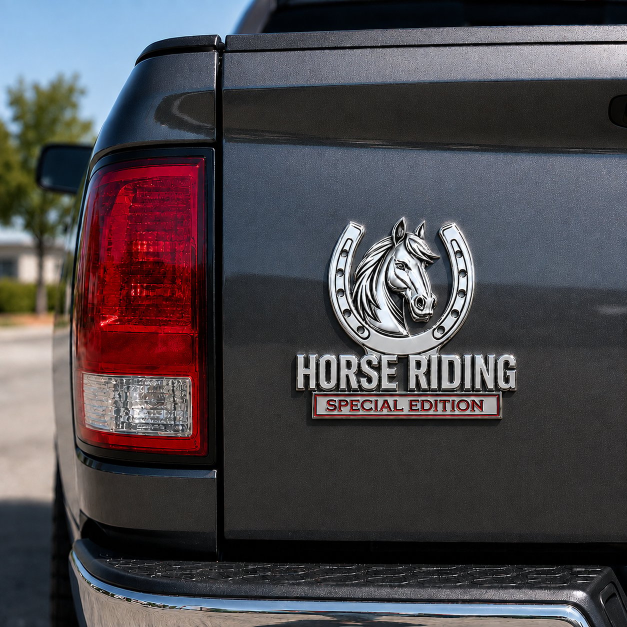 🐎 Horse Riding Special Edition 3D Chrome Metal Car Emblem
