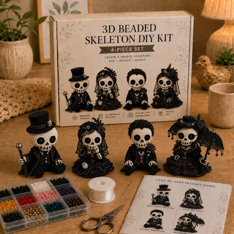 🔥Last Day 50% OFF 💀 3D Beaded Skeleton DIY Kit