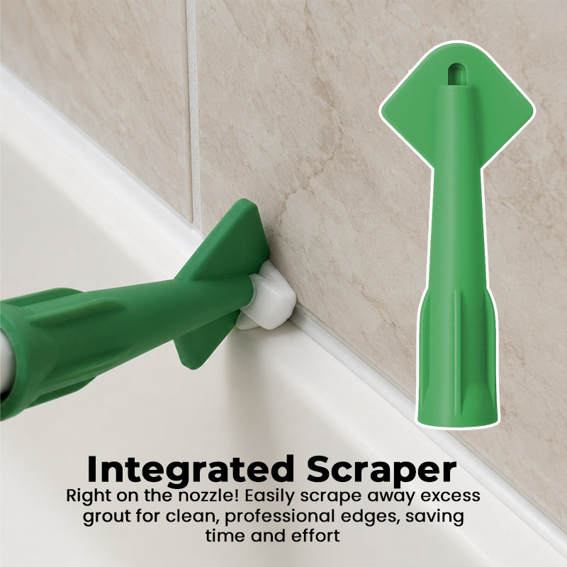 Grout Nozzle with Integrated Trimming Blade