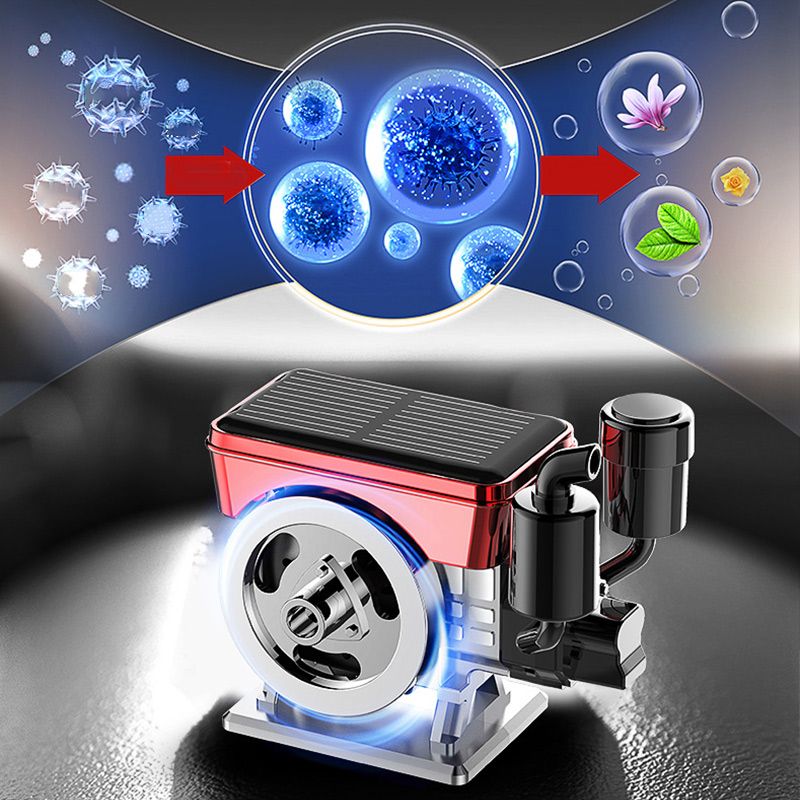 Solar-Powered Auto-Rotating Car Aromatherapy Diffuser