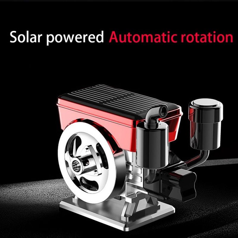 Solar-Powered Auto-Rotating Car Aromatherapy Diffuser