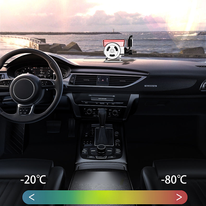 Solar-Powered Auto-Rotating Car Aromatherapy Diffuser