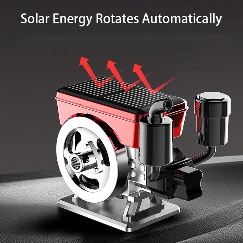 Solar-Powered Auto-Rotating Car Aromatherapy Diffuser