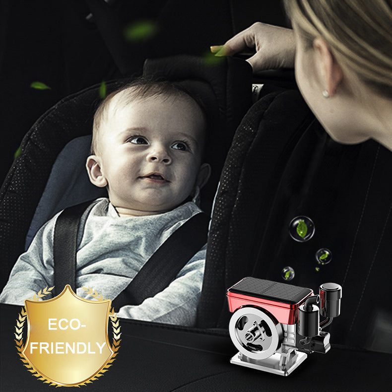 Solar-Powered Auto-Rotating Car Aromatherapy Diffuser