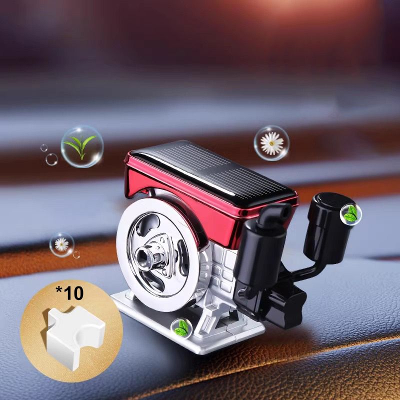 Solar-Powered Auto-Rotating Car Aromatherapy Diffuser