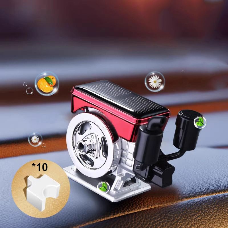 Solar-Powered Auto-Rotating Car Aromatherapy Diffuser