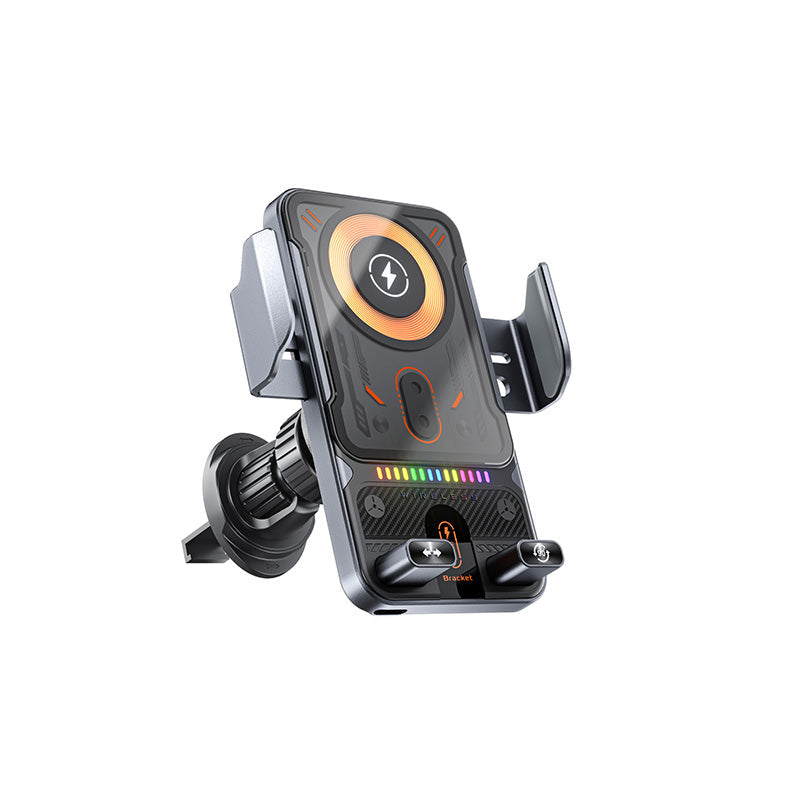 ✨2-in-1 Smart Car Phone Holder With Swivel Function And Wireless Charger