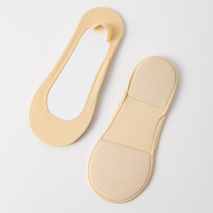 Targeted Arch & Heel Cushioning Ice Silk No-Show Socks for Plantar Fasciitis Relief