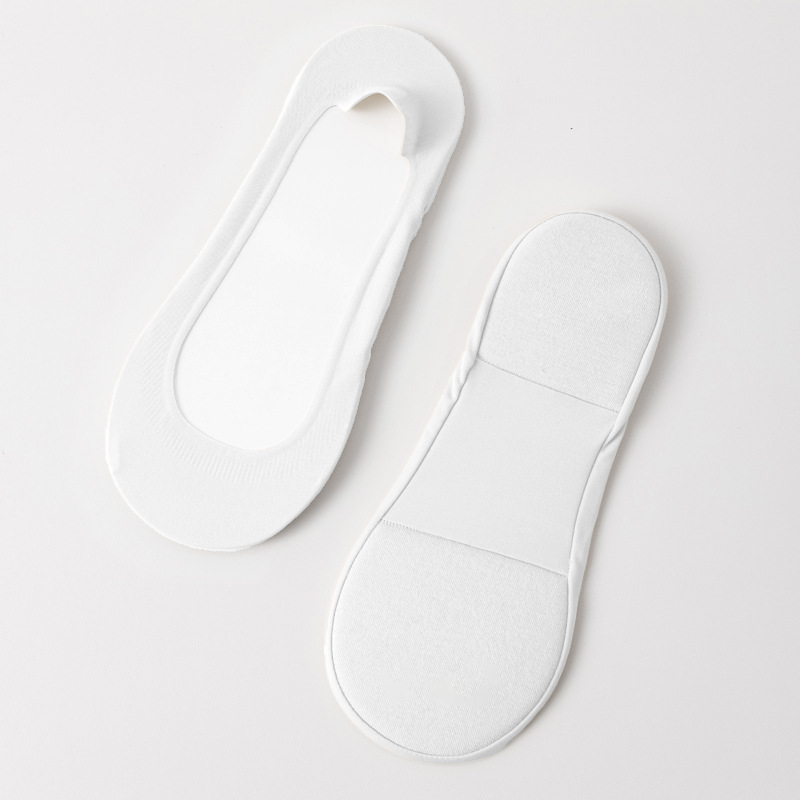 Targeted Arch & Heel Cushioning Ice Silk No-Show Socks for Plantar Fasciitis Relief