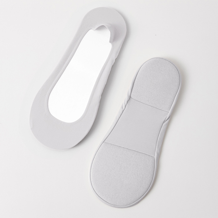 Targeted Arch & Heel Cushioning Ice Silk No-Show Socks for Plantar Fasciitis Relief