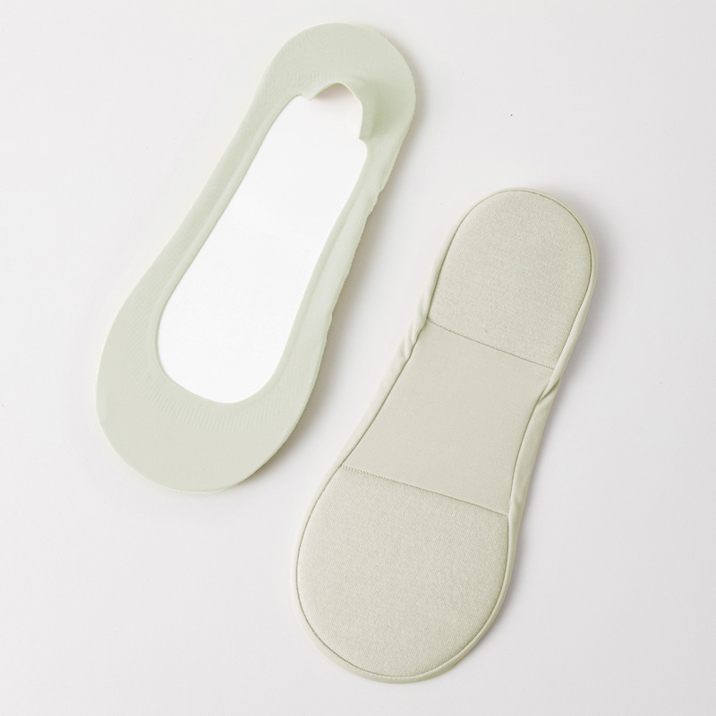 Targeted Arch & Heel Cushioning Ice Silk No-Show Socks for Plantar Fasciitis Relief