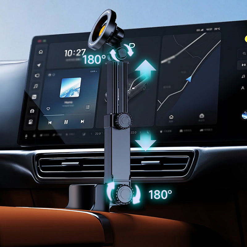 Car Cup Holder Phone Mount – 360° Adjustable