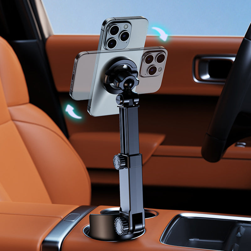 Car Cup Holder Phone Mount – 360° Adjustable