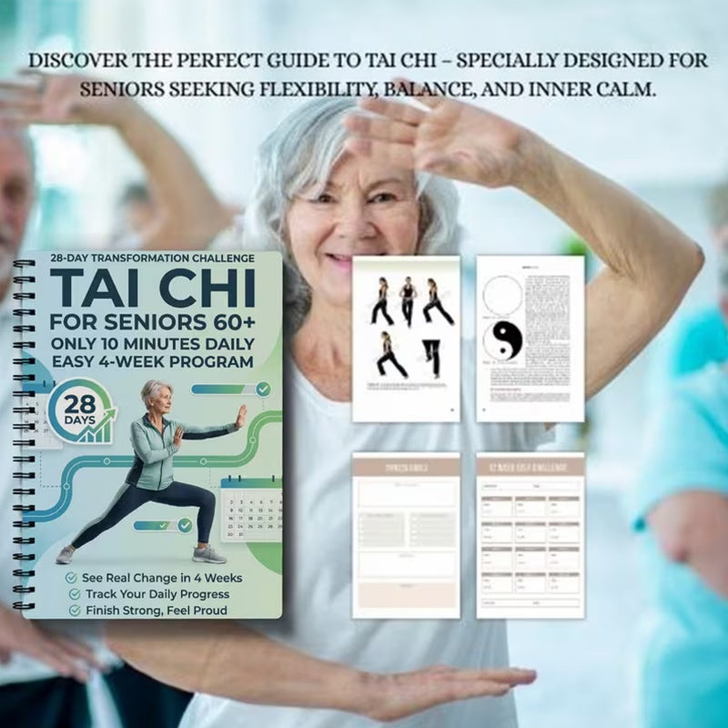 🧘Tai Chi Practice Book for Seniors & Beginners – Gentle, Step‑by‑Step, Wellness‑Focused ✨
