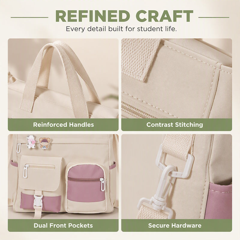✨Large Capacity Multi-Pocket Canvas Tote Bag✨