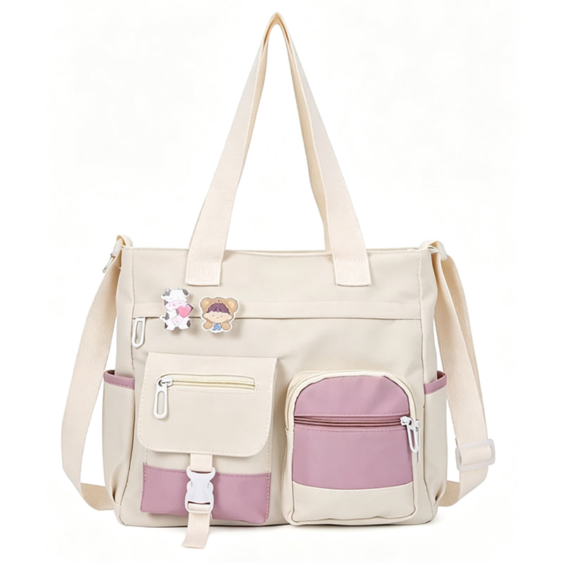 ✨Large Capacity Multi-Pocket Canvas Tote Bag✨
