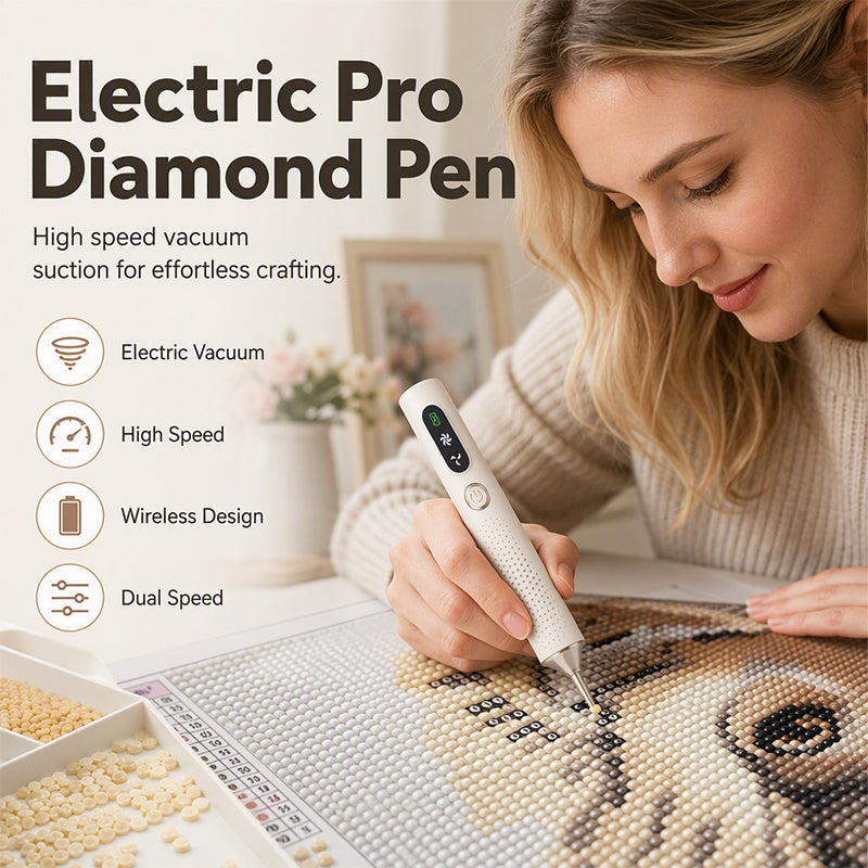 💎Rechargeable Electric Diamond Pen – Precise Comfortable Time‑Saving