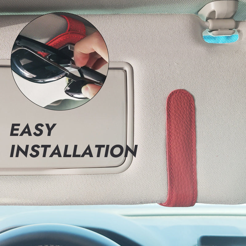 Custom Made Car Visor Mounted Glasses Holder